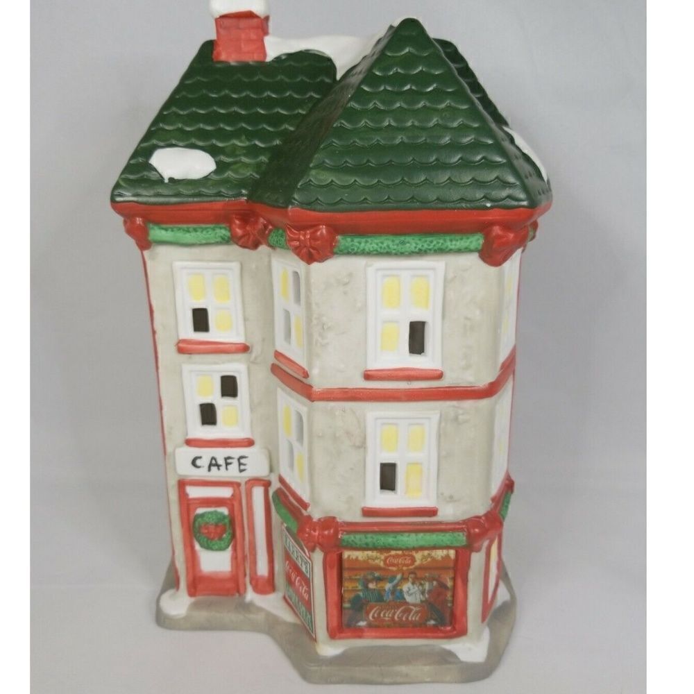 VINTAGE House of Lloyd Coca Cola Cafe Christmas Around the World Village 1993